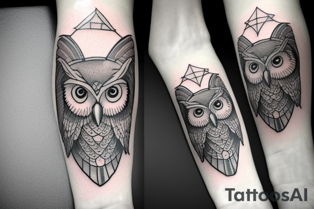 Athena with owl tattoo idea