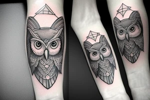 Athena with owl tattoo idea