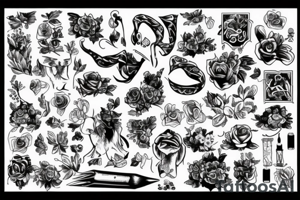 Девушка и дракон tattoo idea