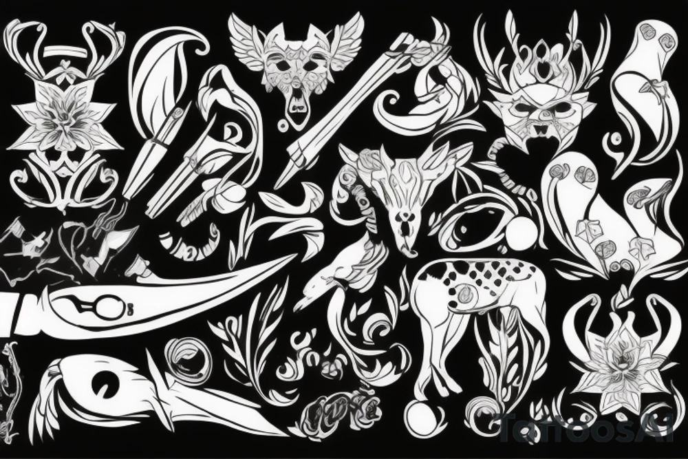 Девушка и дракон tattoo idea
