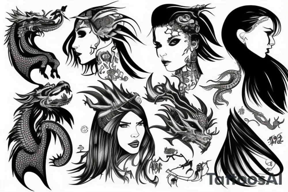 the girl and the dragon tattoo idea