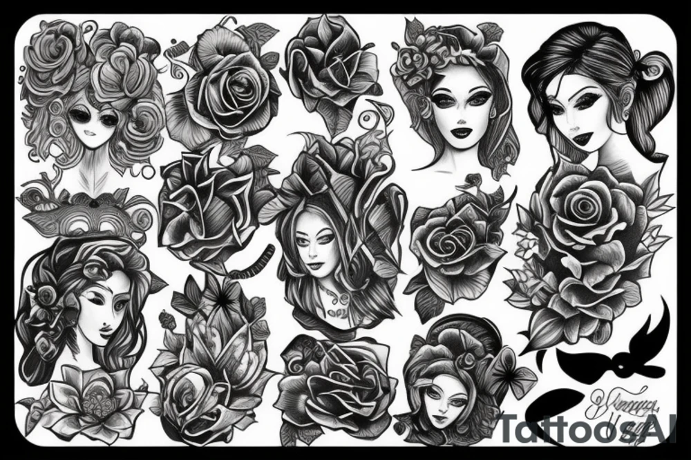 girl tattoo idea