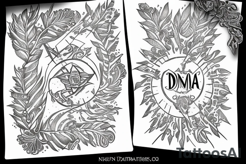 dna spiritual book nature tattoo idea