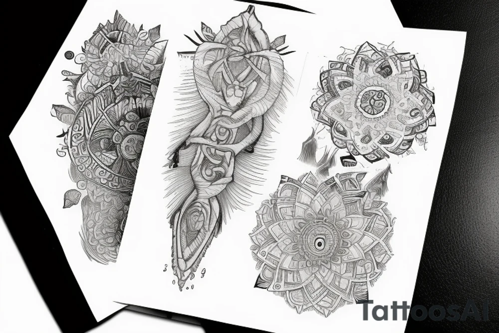 dna spiritual book nature tattoo idea