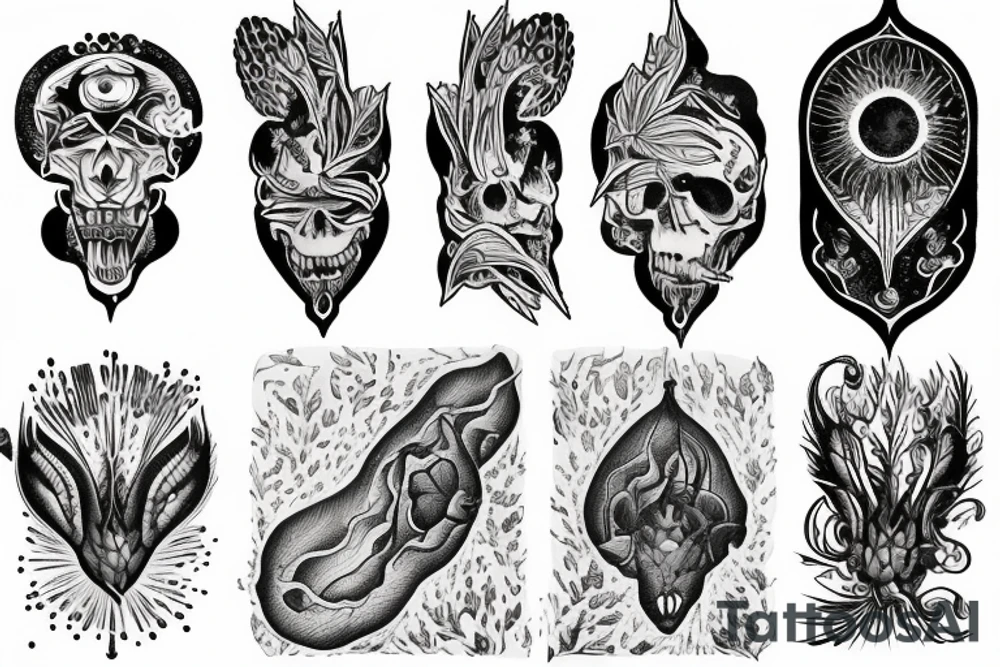 dna spiritual book nature tattoo idea
