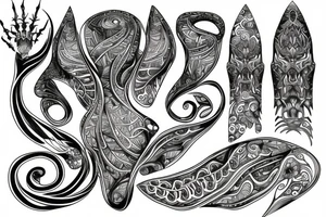 dna spiritual book nature psychedelic tattoo idea