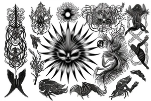dna spiritual book nature psychedelic tattoo idea