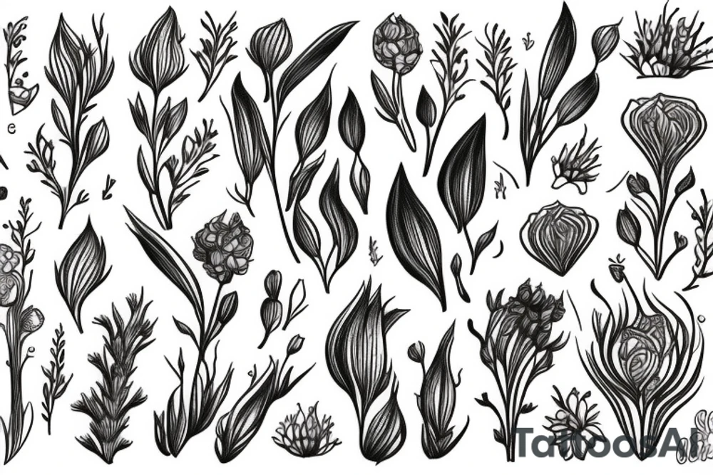 Ajucca flower tattoo idea