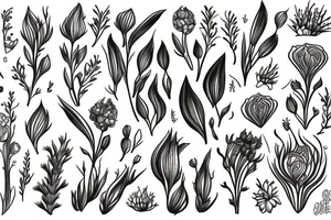 Ajucca flower tattoo idea