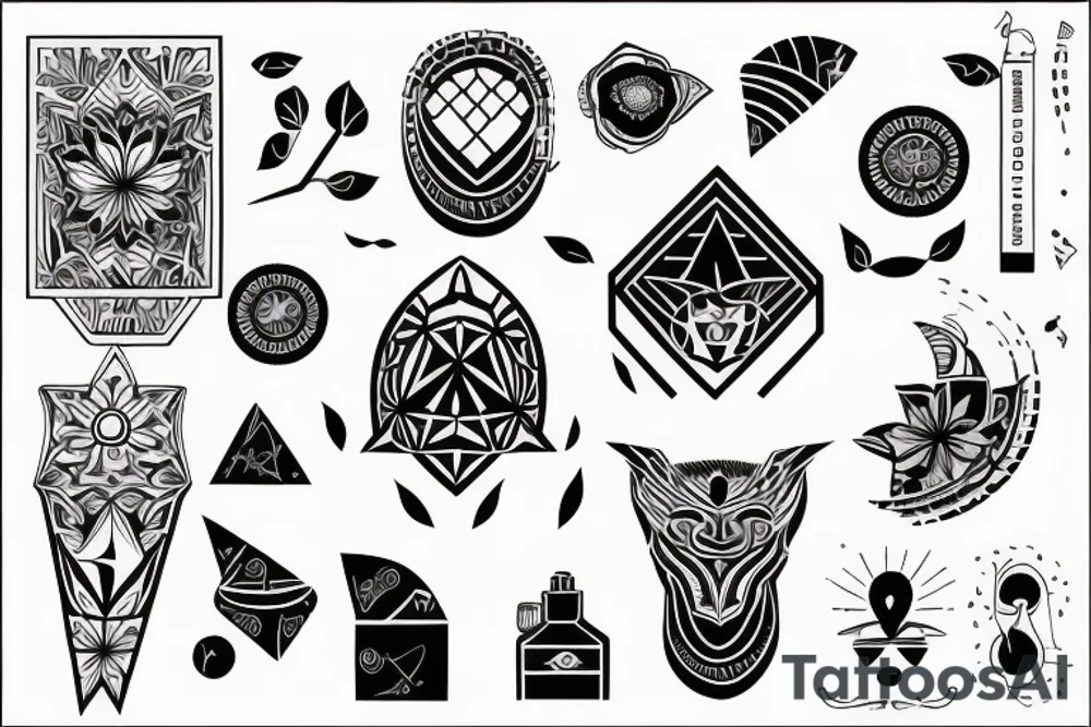 Цветок пион линия полоса tattoo idea