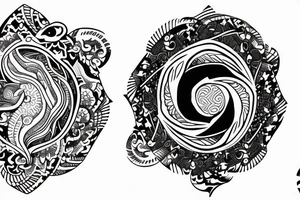 yin and yang sisters tattoo tattoo idea