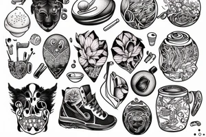 barista who also plays handbal and likes computers tattoo idea