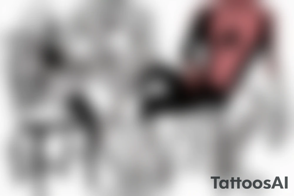 Spiderman having sex with a chair tattoo idea