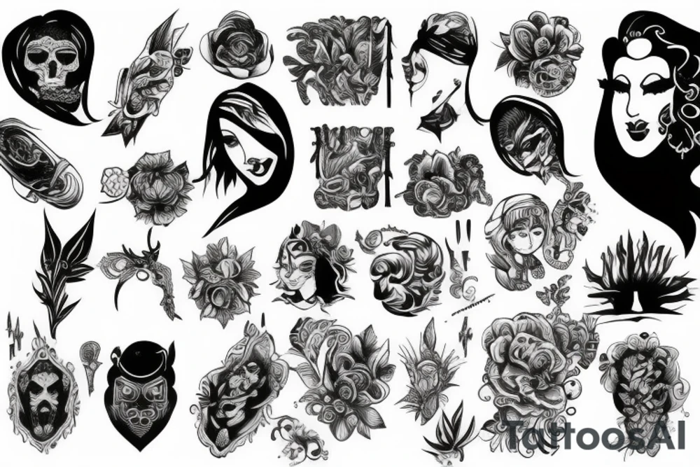vain sleeve tattoo idea