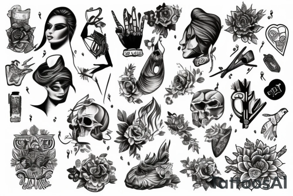 vain sleeve tattoo idea