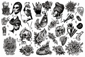 vain sleeve tattoo idea