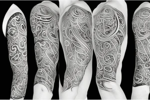 vine sleeve tattoo idea