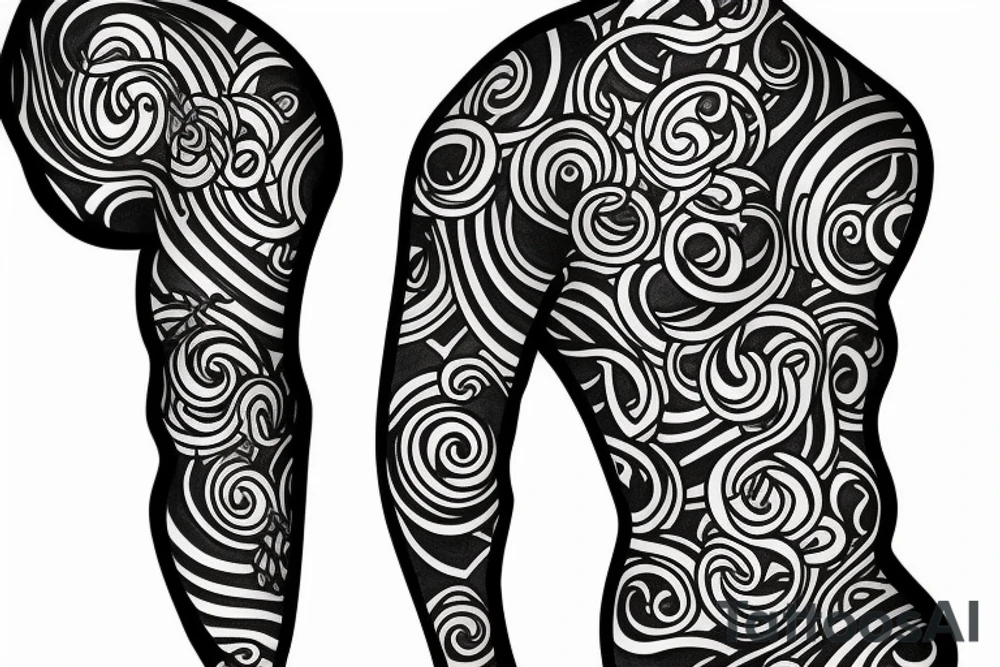 vine sleeve tattoo idea
