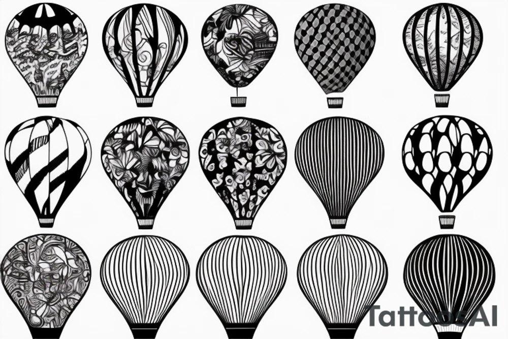 Air balloon tattoo idea