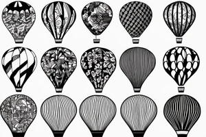 Air balloon tattoo idea