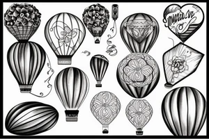 air ballon tattoo idea