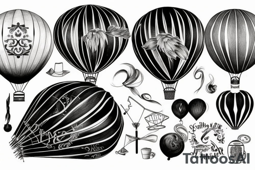 air ballon tattoo idea