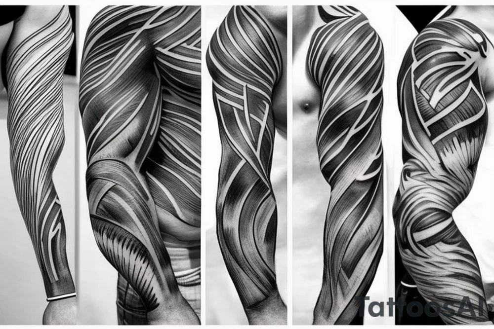 muscle fibers tattoo idea