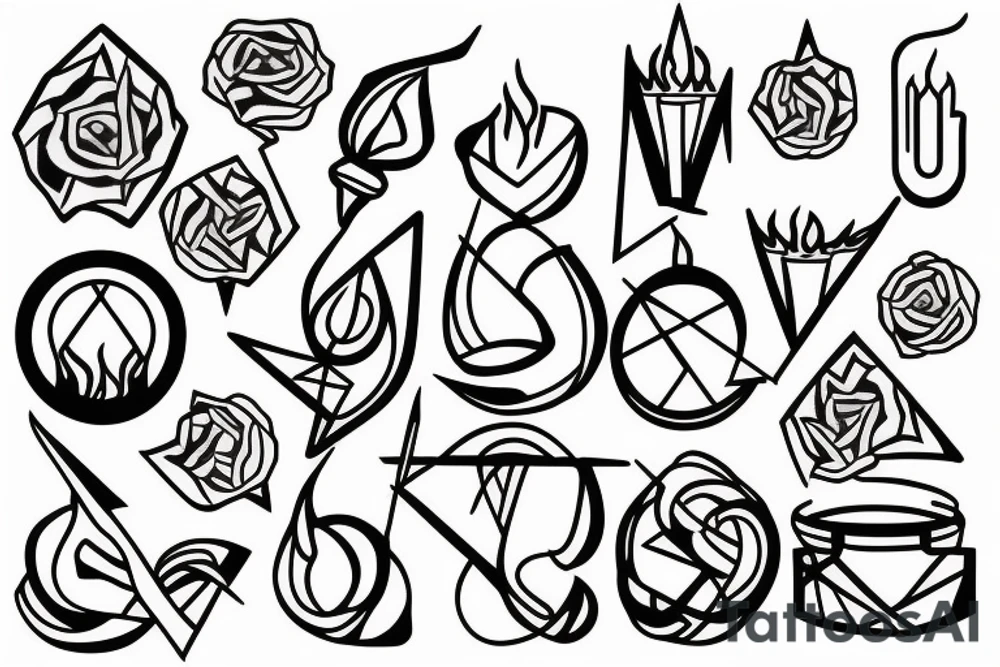 Both ends of the candle burn the rope tattoo idea