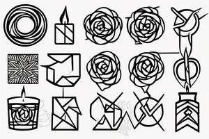 Both ends of the candle burn the rope tattoo idea