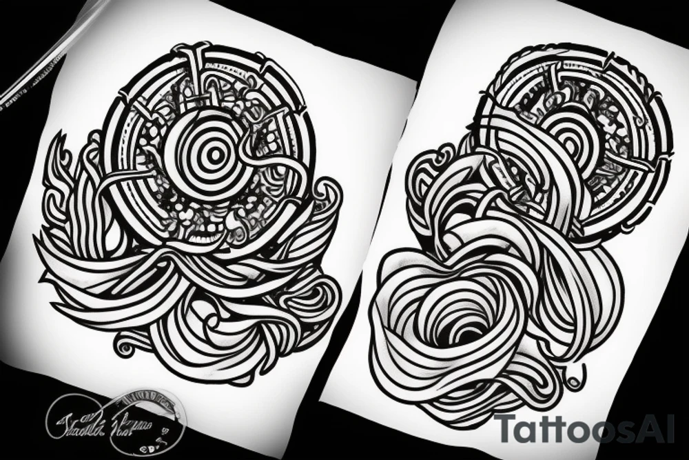 Both ends of the candle burn the rope tattoo idea