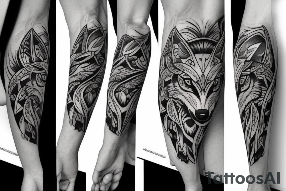 Corporate Wolf tattoo idea