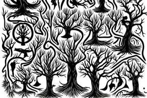 Norse trees tattoo idea