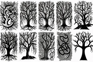 Norse trees tattoo idea