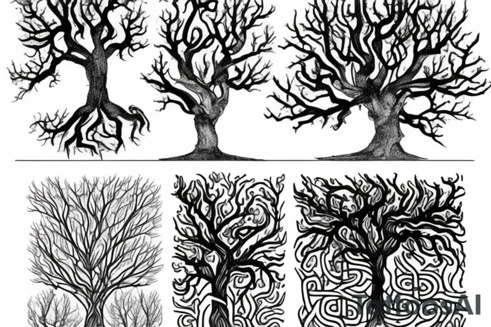 Norse trees tattoo idea