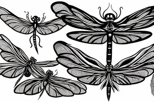 wings of a dragonfly tattoo idea