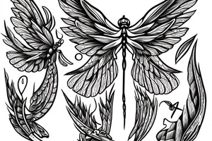wings of a dragonfly tattoo idea