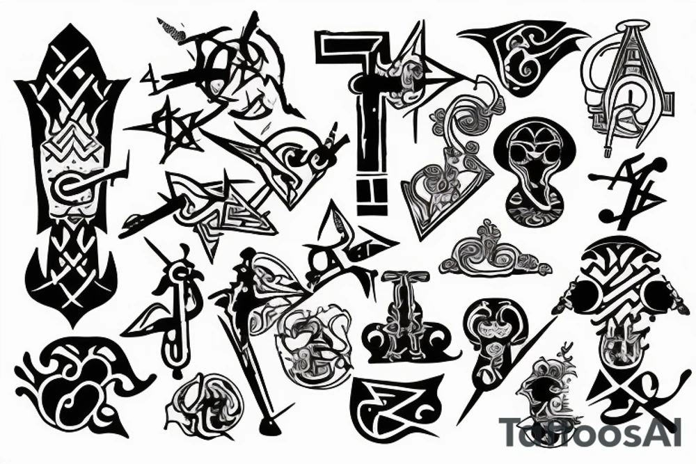 Key Ankh tattoo idea