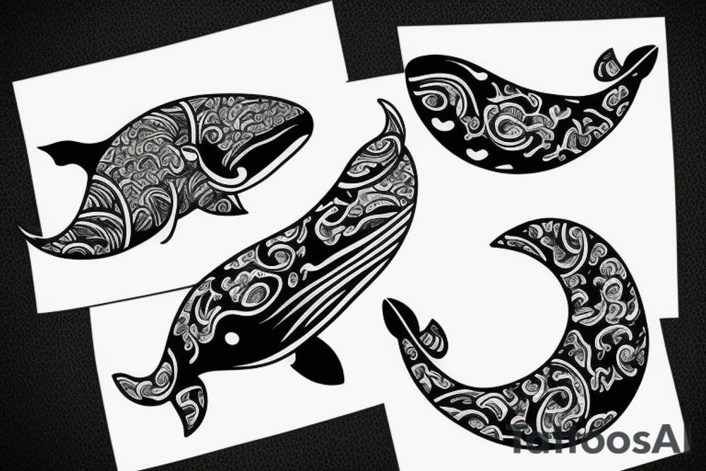 whale tail tattoo idea