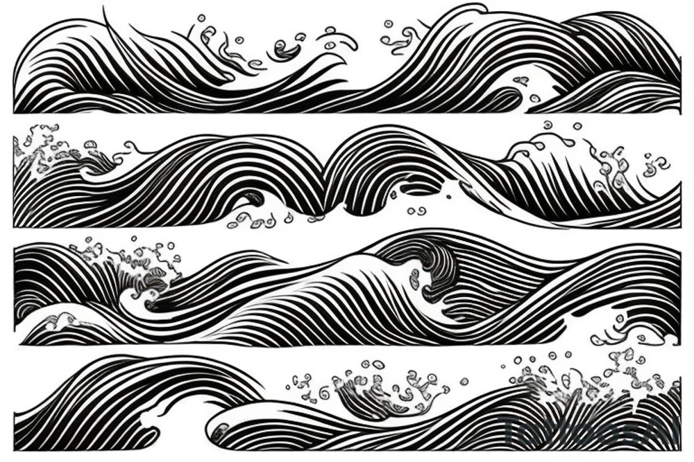 kanagawa wave tattoo idea