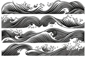 kanagawa wave tattoo idea