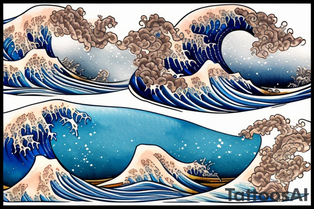 kanagawa wave tattoo idea