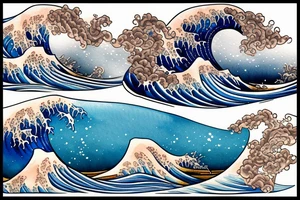 kanagawa wave tattoo idea
