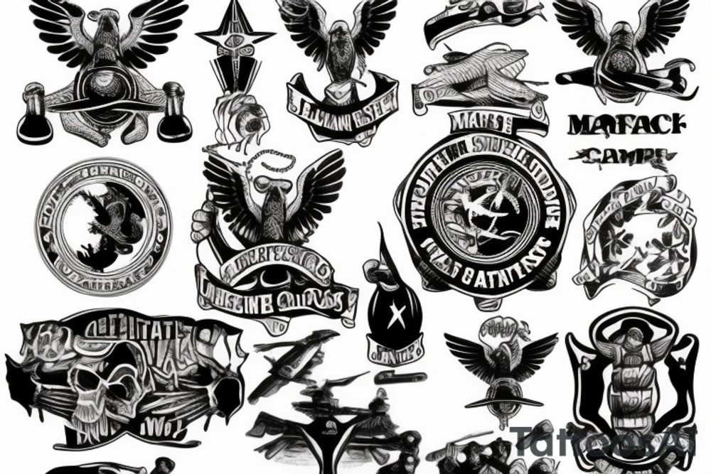 Christian Marine Corps tattoo idea