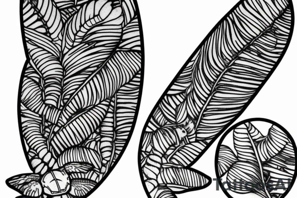 turtle fern tattoo idea