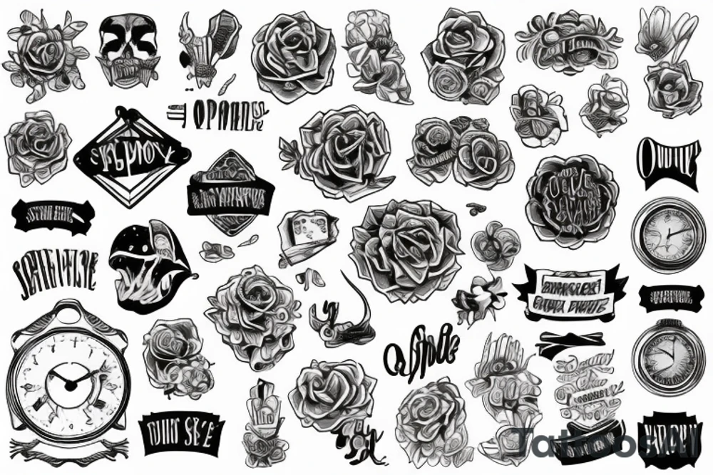 stone word time opportunity tattoo idea