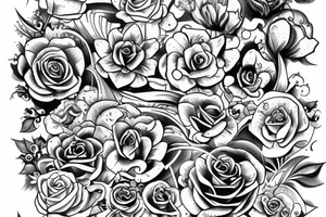 Letar S and letar H love tatoo tattoo idea