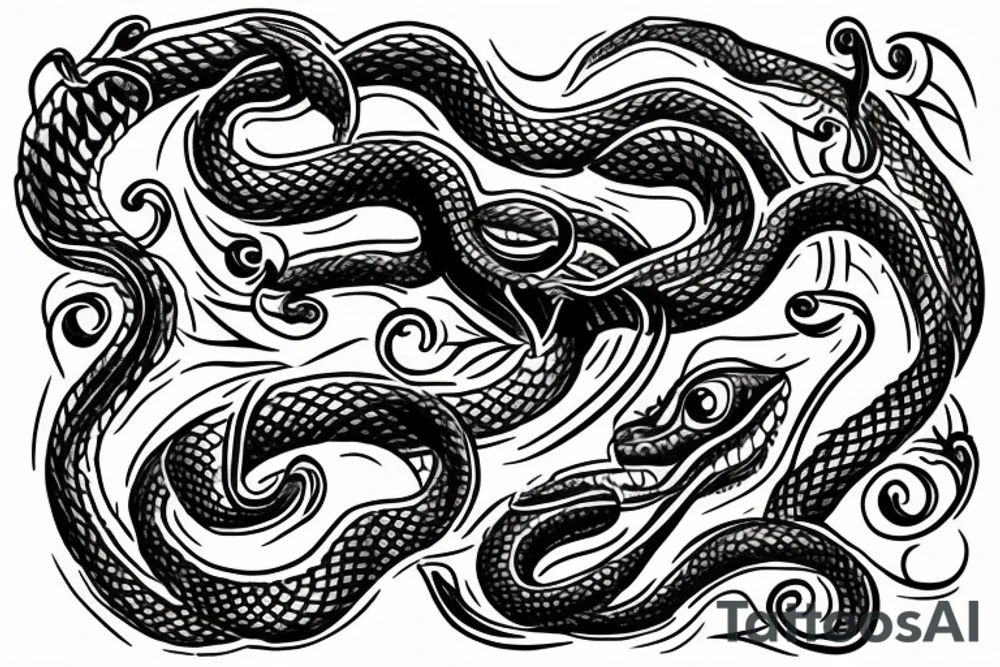 Snake swallowing itself tattoo idea