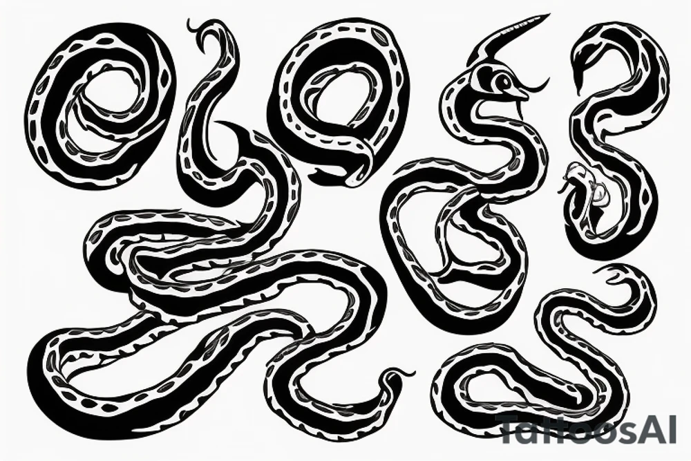 Snake swallowing itself tattoo idea
