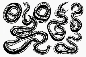 Snake swallowing itself tattoo idea