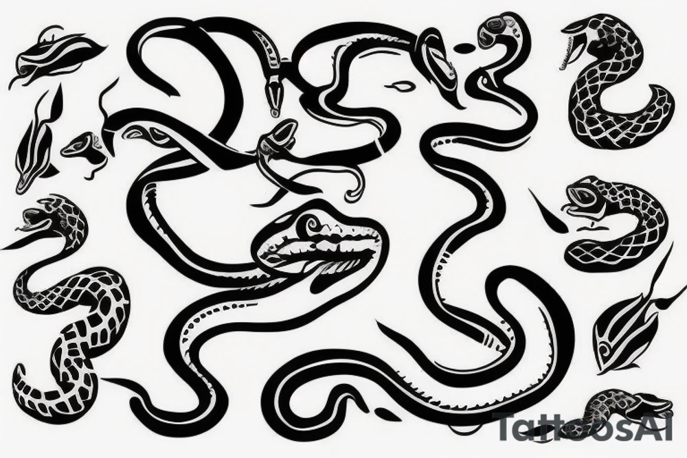 Snake swallowing itself tattoo idea